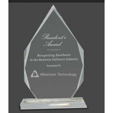 Diamond Crystal on Clear Pedestal Base 